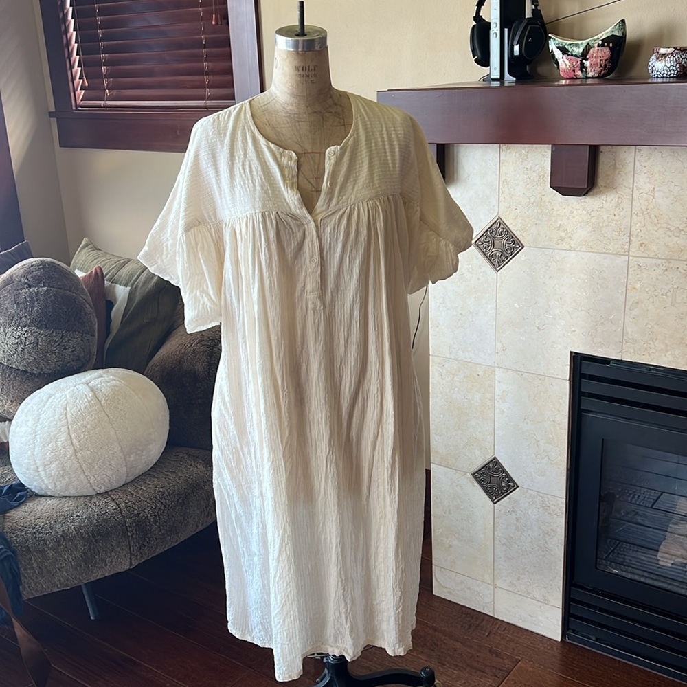Zodiac Indian gauze dress w pockets